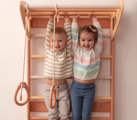 Montessori kleuter klimschool hoge hoeveelheid baby mobiele ladder met touw accessoires