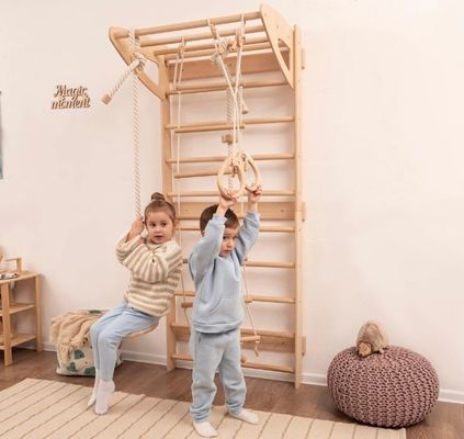 Montessori kleuter klimschool hoge hoeveelheid baby mobiele ladder met touw accessoires