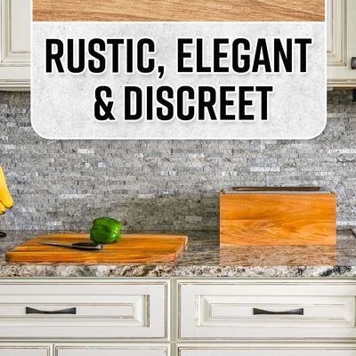 Compostbak van roestvrij staal met opvouwbaar deksel en roestvrij inslag op uw verzoek