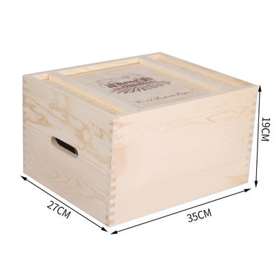 2-6 flessen Vaste houten wijn doos voor cadeau Aanbevolen bestelling onmiddellijk aanvaard