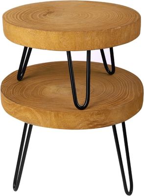 Postverpakking Y Ronde houten plantenstand voor tentoonstelling in moderne interieurs