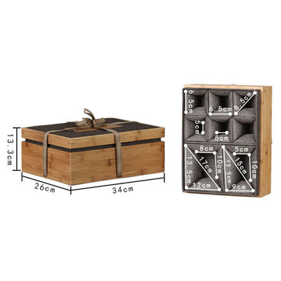 Custom Order Eco-vriendelijke natuurlijke hout bamboe opslag cadeaubon met gepersonaliseerd logo