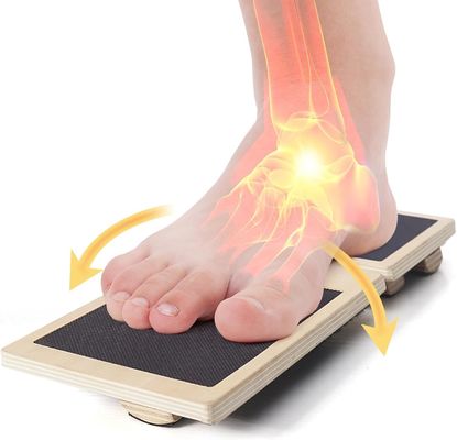 Balance Board Training Niet-glijdend houten wobble board voor enkelversterker