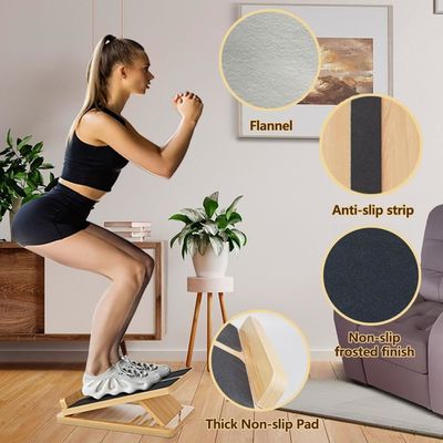 Verstelbare hellingsplank voor het rekken van het kalf en de flexibiliteit van de enkels