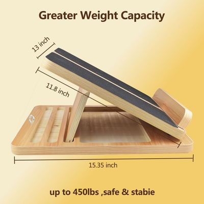 Verstelbare hellingsplank voor het rekken van het kalf en de flexibiliteit van de enkels