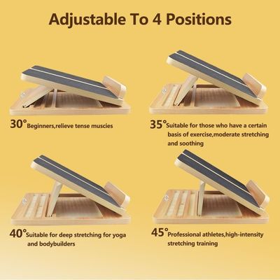 Verstelbare hellingsplank voor het rekken van het kalf en de flexibiliteit van de enkels