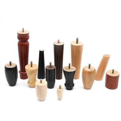 Massivhouten meubelen Voeten voor tafel Sofa Bank Stoel Onvoltooide gesneden hardhouten benen