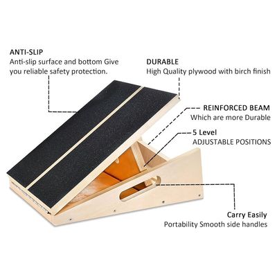 Verbeter je trainingsroutine met dit professionele Slant Board en Calf Stretcher