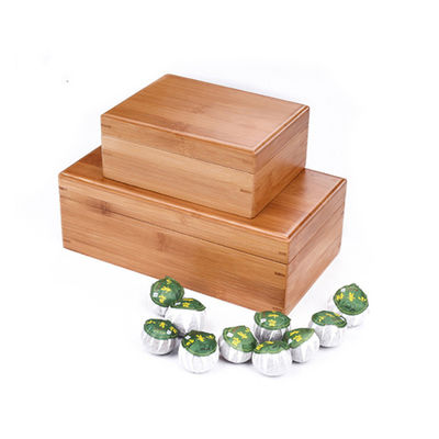 Handgemaakte biologisch afbreekbare bamboe opslagdoos Geschenkdoos Handwerk Dozen Bamboe of aangepast hout