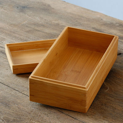 Handgemaakte biologisch afbreekbare bamboe opslagdoos Geschenkdoos Handwerk Dozen Bamboe of aangepast hout