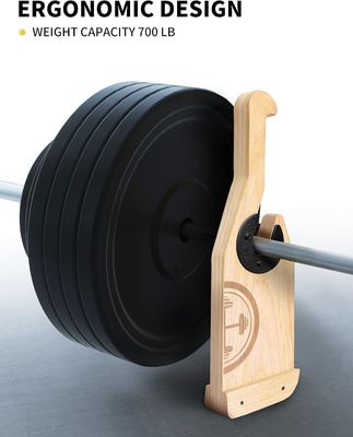 Niet-glijdend handvat Houten deadlift barbell jack voor gewichtstrainingsbalk stand aangepast logo
