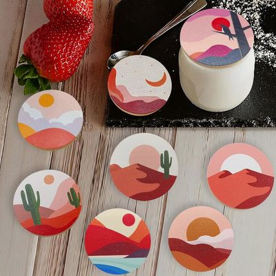 8 Verpakkingen van siliconen afdichtingsringen met op maat gemaakte kleurrijke boho-patronen en bamboe deksels