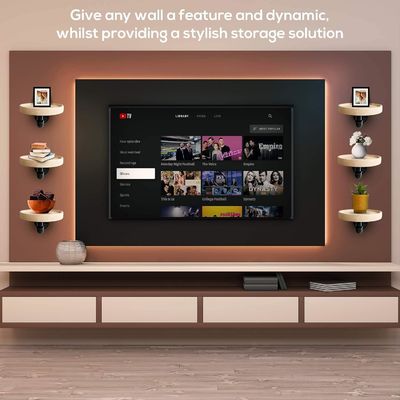 Postverpakking N Kleine ronde drijvende houten hoekplanken voor huishoudelijke decoratie