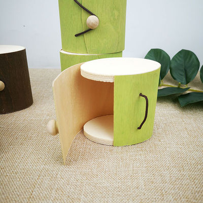 Persoonlijke grootte Vierkante Decoratieve Lege Kerst Natuurlijke Birk Hout Schors Geschenk Verpakkingsdoos