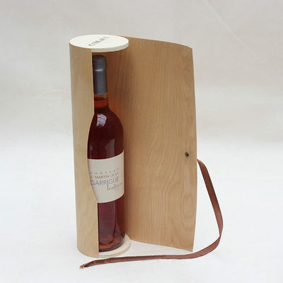 Onvoltooide houten geschenkdozen met handwerk Birk Bark Wine Box verpakking in natuurlijke kleur
