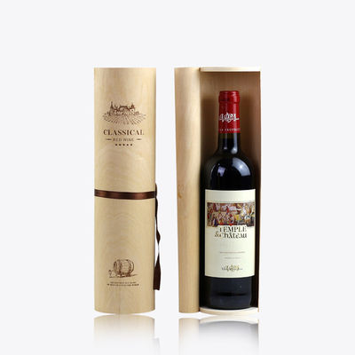 Onvoltooide houten geschenkdozen met handwerk Birk Bark Wine Box verpakking in natuurlijke kleur