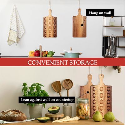 Terugkeerbare houten eierenplaat als uw verzoek Acacia Charcuterie Board