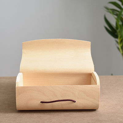 Stevig massief hout kurk schors opslag doos Thee Houten behuizing Birch Juwelen Hout veneer dozen