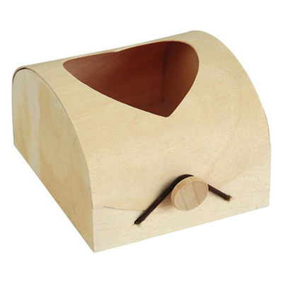 Op maat gemaakte onvoltooide zachte houten berkbark handgemaakte kaastaart verpakkingsdoos voor cadeau