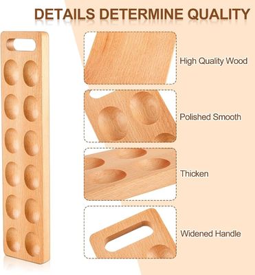 Thanksgiving Day Devilled Eggs Tray Bespaar ruimte met deze houten bordhouder met 12 gaten