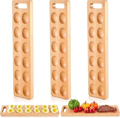 Thanksgiving Day Devilled Eggs Tray Bespaar ruimte met deze houten bordhouder met 12 gaten