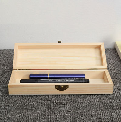 Op maat gemaakte houten potloodkas voor het organiseren van papierwerk en accessoires