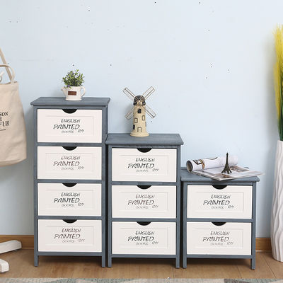 Moderne Franse stijl Tallboy kast met 4 laden Customized logo geaccepteerd