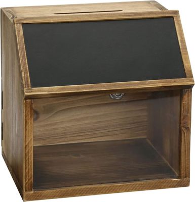 Speelgoed organisator multifunctionele stembiljetten drop box met chalkboard label en acryl venster