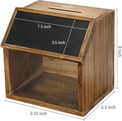 Speelgoed organisator multifunctionele stembiljetten drop box met chalkboard label en acryl venster
