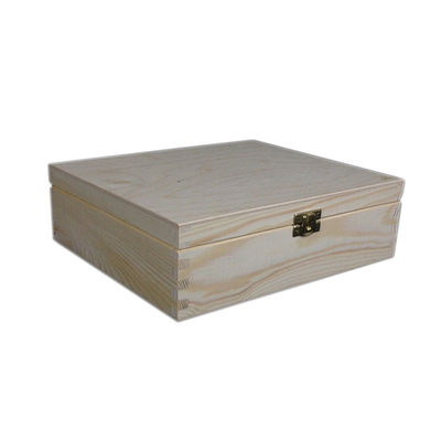 Doorzichtige deksel houten thee opslagdoos voor het printen laser graveren natuurlijke milieuvriendelijk ontwerp