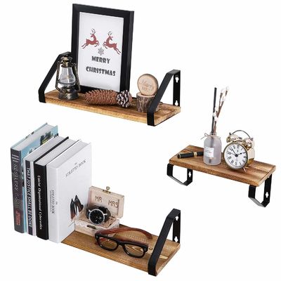 Hoge hoeveelheid modern ontwerp van massief hout met wandmontage drijvend plank voor OEM/ODM