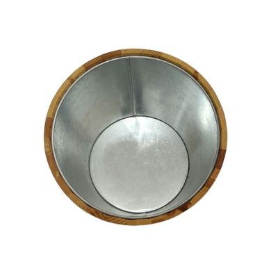 Houten ijs emmer koeler aangepaste houten emmer in gewone kleur of uw keuze