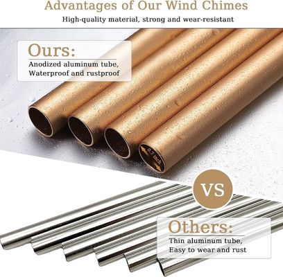 Gepersonaliseerd Moedercadeau Gepersonaliseerde Aluminium Compassion Memorial Windklokken voor buiten