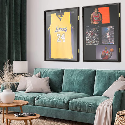 Uniform Memorabilia Display Case Muur gemonteerde schaduwdoos met acryl beschermende deksel