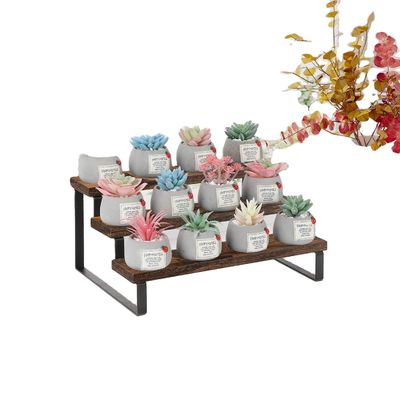 Houten displaystand functie Spacespaar 3 tier Keuken counter Spice Rack organisator