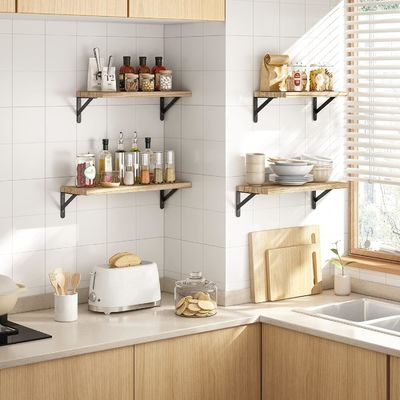 Populaire kleuren set van 5 rustieke houten drijvende planken voor badkamer decor