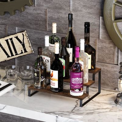 Houten displaystand functie Spacespaar 3 tier Keuken counter Spice Rack organisator