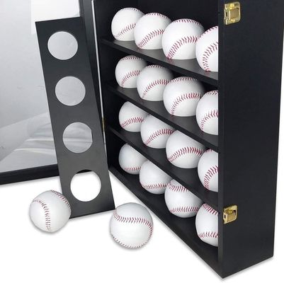 Hout en acryl Zwart 20 Baseball Display Case Kas voor het opslaan van sport memorabilia
