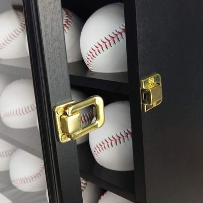 Hout en acryl Zwart 20 Baseball Display Case Kas voor het opslaan van sport memorabilia