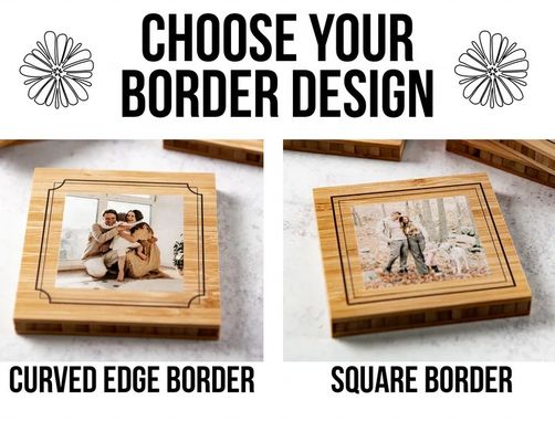 Houten fotoraam met aanpasbare stijl Voorbeeld kosteloos of zal worden geretourneerd