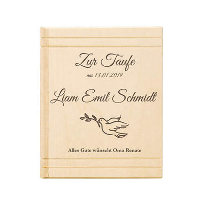 Zilk-screen printing/Burned Top Best verkopende Custom Logo Houten geldbesparende doos voor kinderen