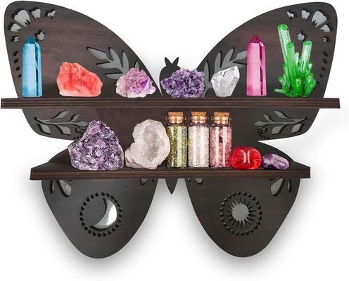 Modern ontworpen opslagcontainers voor vlinderhout Wand zwevende planken in hout