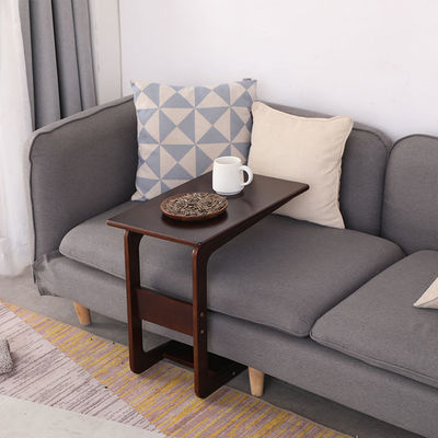 Moderne houten koffietafel Kleine gebogen dennen massief hout voor woonkamer of slaapkamer