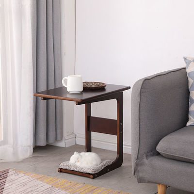 Moderne houten koffietafel Kleine gebogen dennen massief hout voor woonkamer of slaapkamer