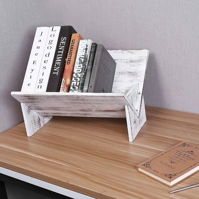 Houten tijdschrift Boekenbestanden Albums Display Retro Style Organisator Wandplank Decoratie
