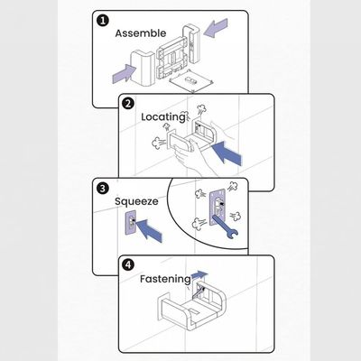 Ontwerp aangepaste kleur en grootte Moderne MDF Hout U-vormige stijl voor aanpassingsprojecten