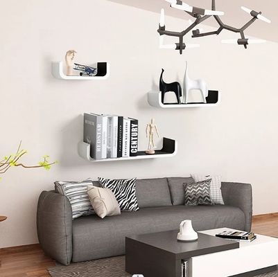 Ontwerp aangepaste kleur en grootte Moderne MDF Hout U-vormige stijl voor aanpassingsprojecten