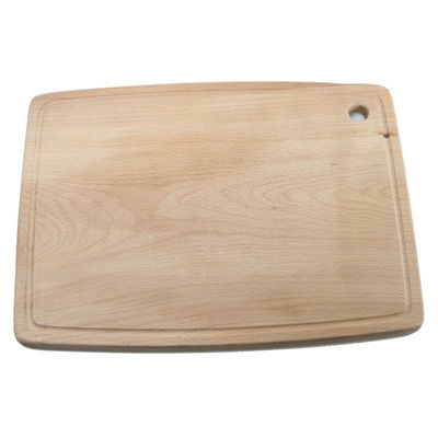 Functioneel en duurzaam massief hout beuk snijplank met handdruk verbrand