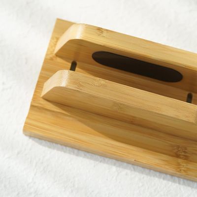 Functioneel ontwerp Bamboe Laptop Stand Holder met verstelbare Dock past bij alle MacBook Multifunctionele