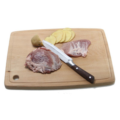 Functioneel en duurzaam massief hout beuk snijplank met handdruk verbrand